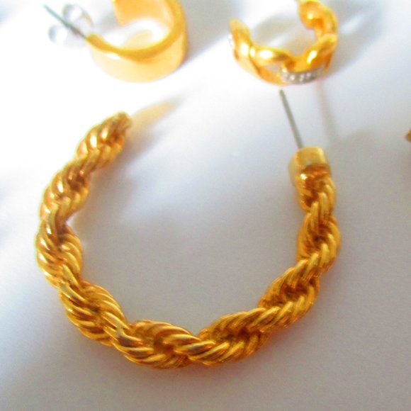 Lot of 12 Pieces Assorted Vintage 1980s Jewelry Crafting Jewelry Making - Picture 6 of 10